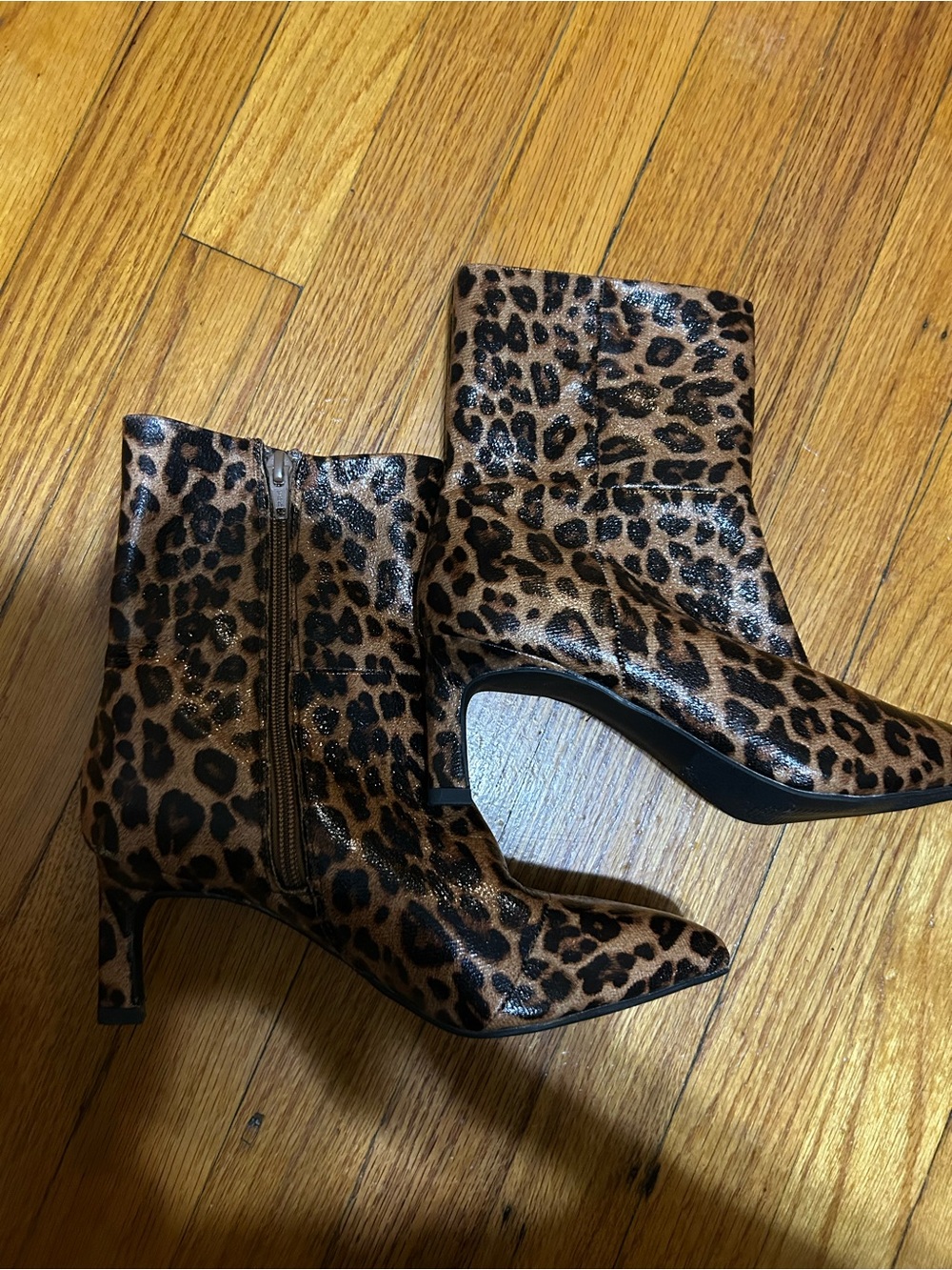 NEW DV by Dolce Vita Gradie Kitten Heel Boot (Women) 6M LEOPARD Shiny